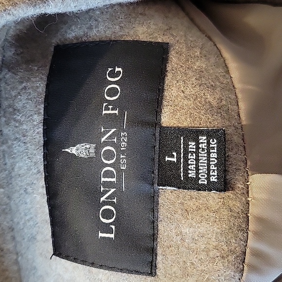 Ladies London Fog Felted Wool Blend Pea Coat Size Large - Picture 5 of 6